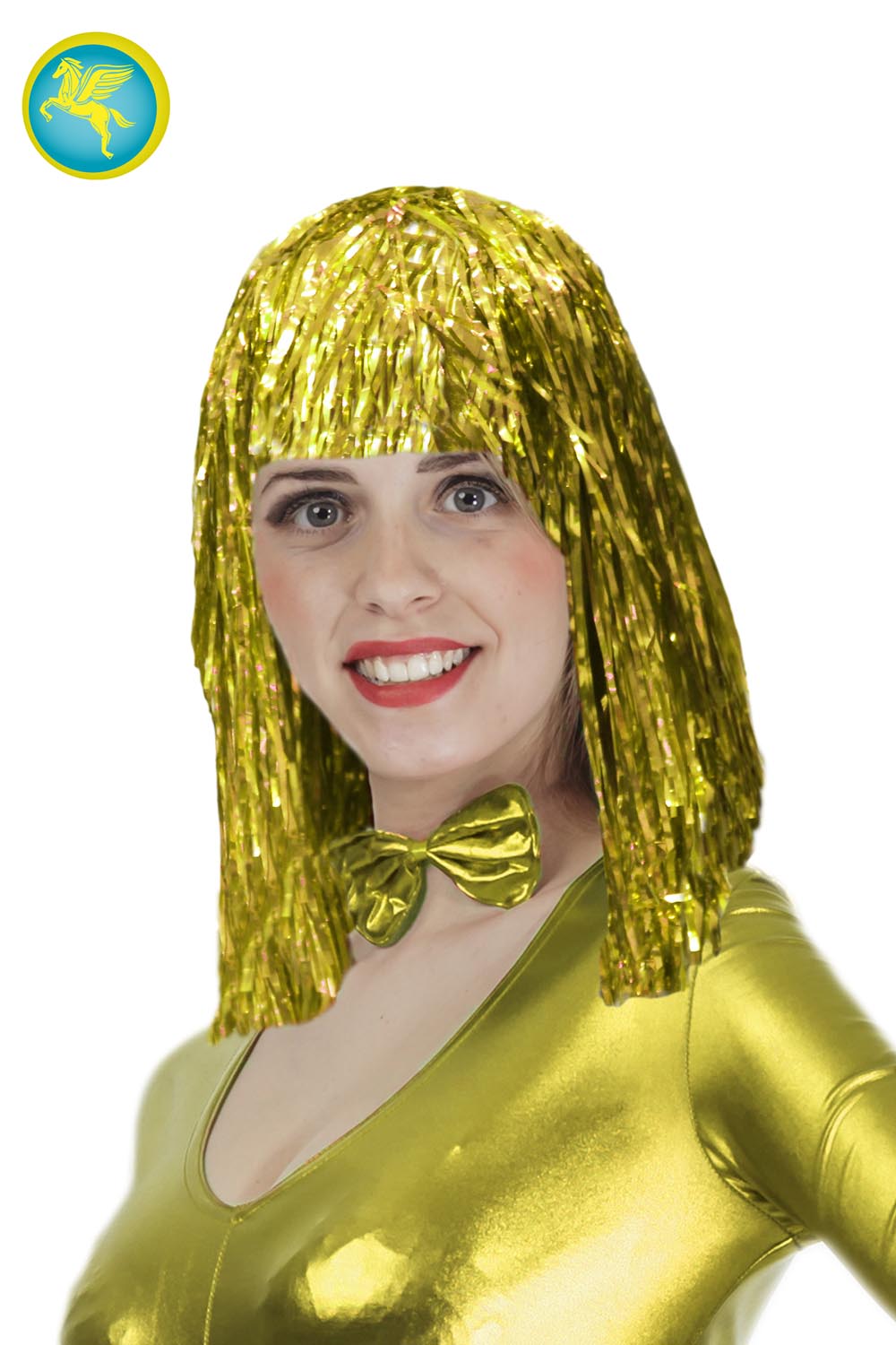 PARRUCCA FILI LUREX ORO